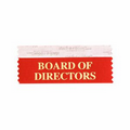 Board of Directors Red Award Ribbon w/ Gold Foil Imprint (4"x1 5/8")
